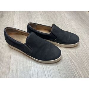 Vionic Shoes Womens 8‎ Slip On Sneaker Black Suede Splendid Midi Comfort Casual